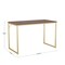 Martha Stewart 23.5 in. D X 47.25 in. W X Engineered Wood, Steel, Walnut Top/Polished Brass Frame XU-M-BLK-106-BR-GLD-MS - alternate 8